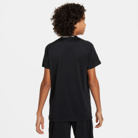 Sous-maillot Nike Pro à manches courtes pour enfants, noir et blanc