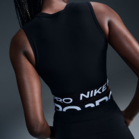 Débardeur Nike Pro pour femmes, noir et blanc