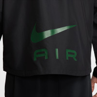 Survêtement Nike Sportswear Air entièrement zippé tissé noir vert argent