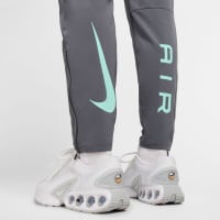 Survêtement Nike Sportswear Air entièrement zippé tissé gris foncé gris clair blanc