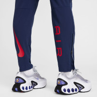 Pantalon d'entraînement Nike Sportswear Air bleu foncé rouge argent