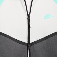 Nike Tech Fleece Sportswear Veste Gris Foncé Turquoise Blanc