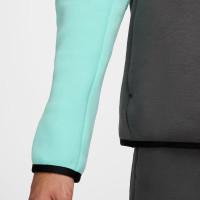 Nike Tech Fleece Sportswear Veste Gris Foncé Turquoise Blanc