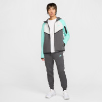 Nike Tech Fleece Sportswear Veste Gris Foncé Turquoise Blanc