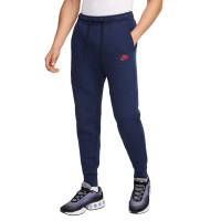 Nike Tech Fleece Sportswear Pantalon de Jogging Bleu Foncé Rouge