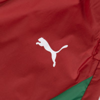 PUMA Maroc Pre-Match Pantalon d'Entraînement Woven 2024-2026 Rouge Vert