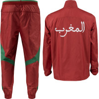 PUMA Maroc Pre-Match Survêtement Woven 2024-2026 Rouge Vert