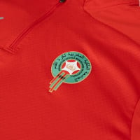 PUMA Maroc Survêtement 1/4-Zip 2024-2026 Rouge Noir Argenté