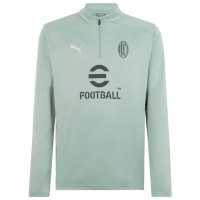 PUMA AC Milan Survêtement 1/4-Zip 2024-2025 Vert Gris Rose Clair