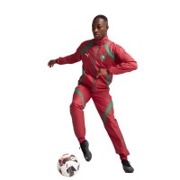 PUMA Maroc Pre-Match Veste d'Entraînement Woven 2024-2026 Rouge Vert