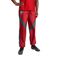 PUMA Maroc Pre-Match Pantalon d'Entraînement Woven 2024-2026 Rouge Vert