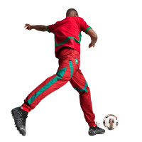 PUMA Maroc Pre-Match Pantalon d'Entraînement Woven 2024-2026 Rouge Vert