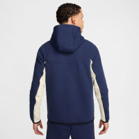 Nike Tech Fleece Sportswear Veste Bleu Foncé Beige Rouge