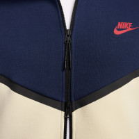 Nike Tech Fleece Sportswear Veste Bleu Foncé Beige Rouge