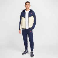 Nike Tech Fleece Sportswear Veste Bleu Foncé Beige Rouge