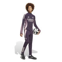 adidas Arsenal Trainingsbroek 2024-2025 Kids Donkerpaars Beige