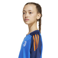 adidas Juventus Maillot d'Entraînement 2024-2025 Enfants Bleu Orange Blanc