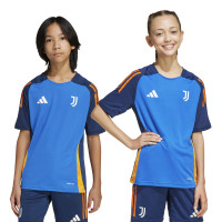 adidas Juventus Maillot d'Entraînement 2024-2025 Enfants Bleu Orange Blanc