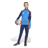 adidas Juventus Trainingstrui 1/4-Zip 2024-2025 Kids Blauw Oranje Wit