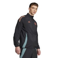 adidas Bayern München Presentatie Trainingspak Full-Zip 2024-2025 Zwart Groen Brons