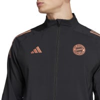 adidas Bayern München Presentatie Trainingspak Full-Zip 2024-2025 Zwart Groen Brons