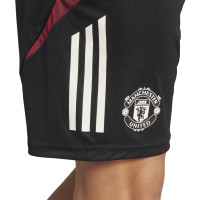 adidas Manchester United Trainingsbroekje 2024-2025 Zwart Wit Rood