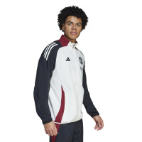 adidas Manchester United Présentation Survêtement Full-Zip 2024-2025 Blanc Noir Rouge