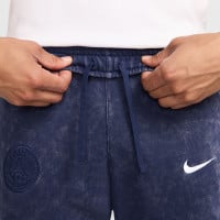 Nike Paris Saint-Germain Club Survêtement Sweat à Capuche 2024-2025 Bleu Foncé Blanc