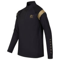 Cruyff Farrel Trainingspak 1/4-Zip Zwart Goud