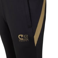 Cruyff Farrel Trainingspak 1/4-Zip Zwart Goud