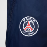 Nike Paris Saint-Germain Survêtement Windrunner 2024-2025 Blanc Bleu Foncé Rouge Doré