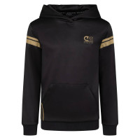 Cruyff Fuerza Hoodie Trainingspak Zwart Goud