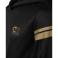 Cruyff Fuerza Hoodie Trainingspak Zwart Goud