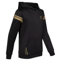 Cruyff Fuerza Hoodie Trainingspak Kids Zwart Goud