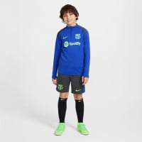 Nike FC Barcelone Strike Short d'Entraînement 2024-2025 Enfants Gris Foncé Vert Clair Bleu