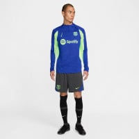 Nike FC Barcelone Strike Short d'Entraînement 2024-2025 Gris Foncé Vert Clair Bleu