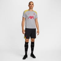 Nike Liverpool Strike Short d'Entraînement 2024-2025 Gris Foncé Jaune Rouge