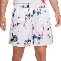 Nike Paris Saint-Germain Short Woven 2024-2025 Blanc Bleu Foncé Rouge