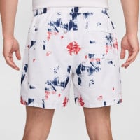 Nike Paris Saint-Germain Short Woven 2024-2025 Blanc Bleu Foncé Rouge