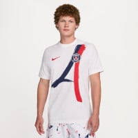 Nike Paris Saint-Germain Iconic Ensemble Woven 2024-2025 Blanc Bleu Foncé Rouge