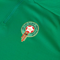 PUMA Maroc Haut d'Entraînement 1/4-Zip 2024-2026 Enfants Vert Argenté