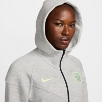 Nike FC Barcelone Tech Fleece Survêtement 2024-2025 Femmes Gris Vert Clair