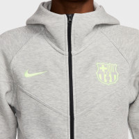 Nike FC Barcelona Tech Fleece Vest 2024-2025 Dames Grijs Lichtgroen