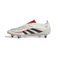 adidas Predator Elite Crampons Vissés Chaussures de Foot (SG) Blanc Noir Rouge