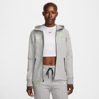 Nike FC Barcelone Tech Fleece Survêtement 2024-2025 Femmes Gris Vert Clair