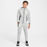 Nike FC Barcelone Tech Fleece Veste 2024-2025 Enfants Gris Vert Clair