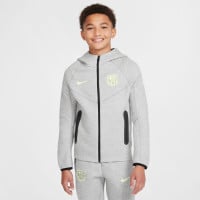 Nike FC Barcelone Tech Fleece Survêtement 2024-2025 Enfants Gris Vert Clair