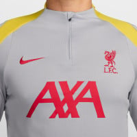 Nike Liverpool Strike Survêtement 1/4-Zip 2024-2025 Gris Gris Foncé Jaune Rouge