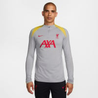 Nike Liverpool Strike Survêtement 1/4-Zip 2024-2025 Gris Gris Foncé Jaune Rouge