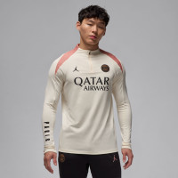 Nike Paris Saint-Germain x Jordan Strike Survêtement 1/4-Zip 2024-2025 Blanc Cassé Noir Rose